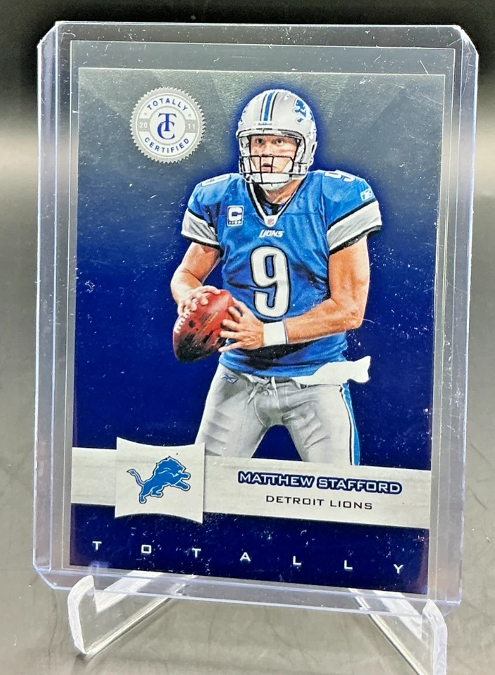 2012 Totally Certified MATTHEW STAFFORD Blue Jersey Match 09/50 #69 Lions - Image 1 of 2