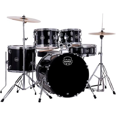 Kit de batería Mapex Comet de 5 piezas con bombo de 20" negro oscuro Foto 1 de 3