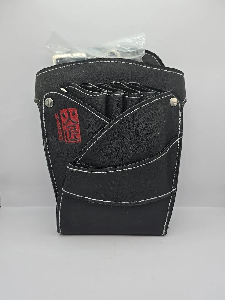 Funda de cuero Kasho de 5 tijeras con correa para el hombro Foto 1 de 1