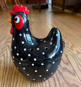 Scentsy HOKEY POKEY schwarz gepunktet Hahn Wachswärmer Keramik NICHT MEHR ERHÄLTLICH, 8 - Bild 1 von 7