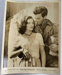 Vtg 1950 Warner Bros. Breakthrough John Agar David Brian Press Photo 8x10 - Picture 1 of 2