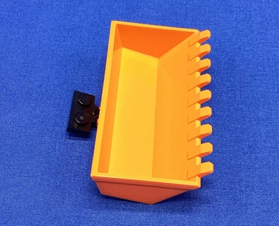 Lego Vintage 47508 Orange Digger Bucket 9 Teeth 4x8 - Image 1 of 4