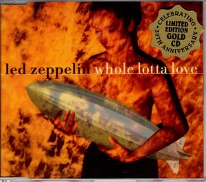 Led Zeppelin Whole Lotta Love - 30th Anniversary OZ Limited Single Gold CD new - Picture 1 of 2
