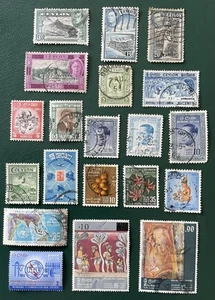 Ceylon Stamps x20 Sri Lanka KGVI/QEII Used Varying Condition See Photos - Picture 1 of 2