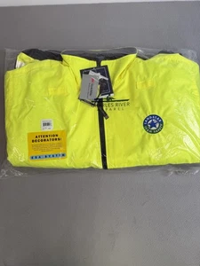 Charles River Apparel Jacket Mens 3XL Lime Green Hi-Vis Reflective Safety Coat - Picture 1 of 10
