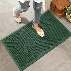 Sturdy Front Door Mat, Absorbent Muddy Dirt Resist Welcome Door Mats Outdoor ... - Picture 1 of 7