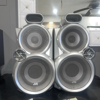 (SET OF 2) JVC SP-MXGC5 Twin Tube Speakers *FULLY FUNCTIONAL* MX-GC5 *RARE* - Image 1 of 4