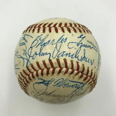 The Finest 1968 Cincinnati Reds Team Signed Baseball Johnny Bench Rookie JSA COA - Image 1 of 4