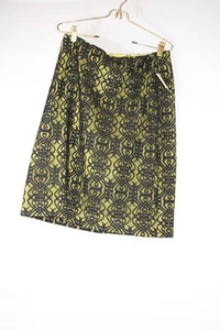 Coldwater Creek Skirt Women's Size 8 Black Green Lace Overlay Pencil Skirt - Picture 1 of 9