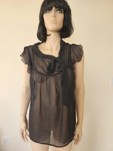 Women Necessary Objects Ady Gluck-Frankel Blouse Size L N W/O Tag - Picture 1 of 6