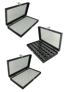 Jewellers Gem Stone Display Case with Glass Lid and Choice of Colour & Size - Picture 1 of 7
