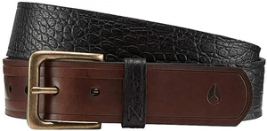 NUEVO Cinturón de cuero para hombre Nixon DNA C2347-3209 marrón/negro precio de venta sugerido por el fabricante $40 - Imagen 1 de 1