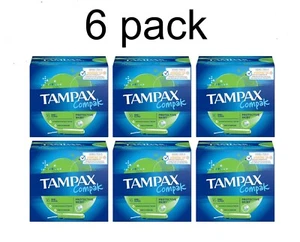 6 x TAMPAX COMPAK SUPER Tampons 16 pcs. - Picture 1 of 2