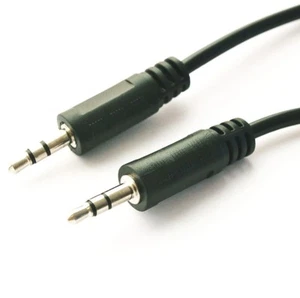 Cable de audio corto de 0,2 m 2x conector jack de 3,5 mm conector AUX HiFi 20 cm - Imagen 1 de 1