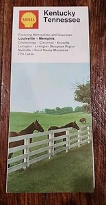 Vintage Shell Oil Co Straßenkarte Kentucky Tennessee 1968 - Bild 1 von 4