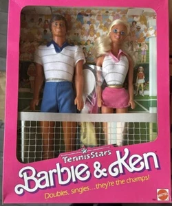 Vintage 1988 Tennis Stars Barbie & Ken #7801 NIB Mattel Doll Set - Picture 1 of 6