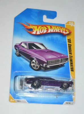 Hot Wheels 2009 nuevos modelos - '69 Mercury Cougar eliminator púrpura metálico Foto 1 de 4