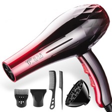 2200W Professional Large Hair Dryer Salon Blow Hairdryer Blower Comb 6pcs/set