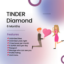 Tinder Diamond | 6-miesięczny klucz aktywacyjny | Globalny