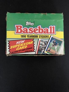 1990 Topps Baseball Yearbook Stickers Box