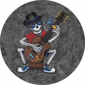 Skeleton Guitar Spare Tire Cover -Add tire size in NOTES during checkout - Picture 1 of 5