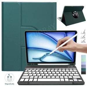 Rotating Keyboard Cover Case For iPad 7/8/9/10th Gen 10.2 10.9 Air 4 5 6 Pro 11 - Picture 1 of 46