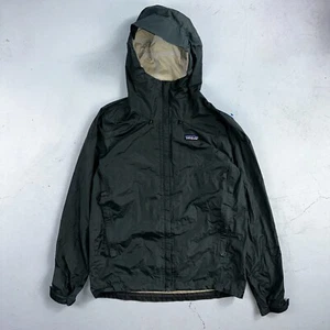 Patagonia Torrentshell Jacket Mens S Green H2No Hooded Hiking Outdoor Shell - Picture 1 of 16