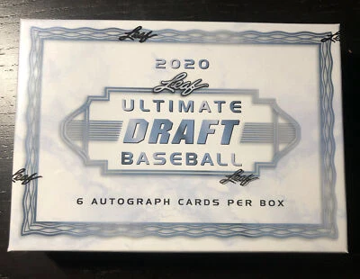 2020 LEAF ULIMTATE DRAFT BASEBALL FACTORY SEALED HOBBY BOX 6 AUTOS DOMINGUEZ?!? - Image 1 of 2