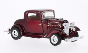 Ford Coupe, metallic-dunkelrot, 1932 - 1:24 Neuware - OVP-NIS