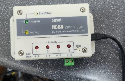 Onset HOBO UX120-017 Data Logger 4-Channel Pulse input with USB Cable - Image 1 of 3