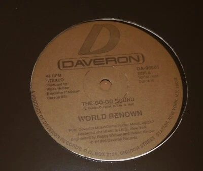 FACTORY SEALED World Renown – The Go-Go Sound 1986 HIP HOP Daveron Records (D) - Image 1 of 2