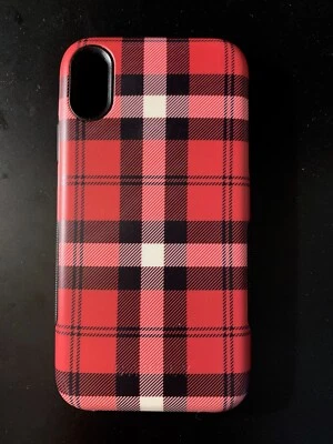 Capa Casely iPhone XR | Como se! Xadrez vermelho | Tipo de estojo ousado - proteção extra - Imagem 1 de 2