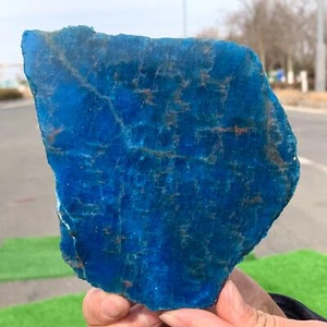 254G Natural Blue Apatite Quartz Rock Mineral Specimen Healing - Picture 1 of 23