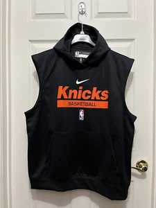 Nike New York Knicks NBA Team Issue Warmup Sleeveless Hoodie Men's Size XL Tall - Picture 1 of 6