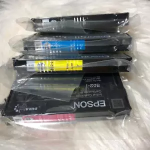 New Genuine EPSON 802 initial Black & Color 4 Ink set for 4720 4730 4734 4740 - Picture 1 of 2