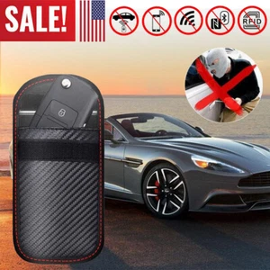 Faraday Cage Fob Pouch Car Key Signal Blocker Case Keyless RFID Blocking Bag - Picture 1 of 9