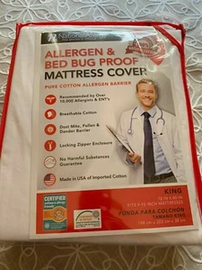National Allergy King BedCare by National Allergy Cotton Allergy 12-Inch  - Picture 1 of 3