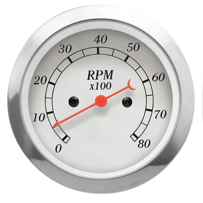 MOTOR METER RACING Classic 85mm 3-3/8" Electrical Tachometer 8000 RPM Gasoline - Image 1 of 4