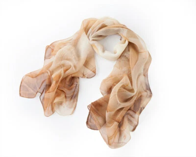 Women Chiffon Scarf Lotus Design - Image 1 of 4