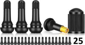 25 Tire Valve Stems Rubber ATV UTV Polaris Kawasaki Honda Mower Golf Cart TR413 - Picture 1 of 2