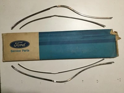 1969 1970 FORD 4 DOOR OUTSIDE DOOR EDGE GUARD KIT MOULDING NOS GALAXIE 500 LTD - Image 1 of 4