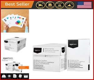 Multipurpose Copy Printer Paper 8.5x11 20lb 92 Bright White 5000 Sheets - Picture 1 of 8