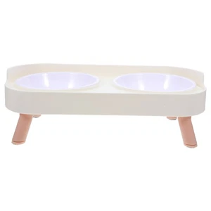  Elevated Cat Dishes Raised Food Bowl Feeding for Cats with Stand - Picture 1 of 17