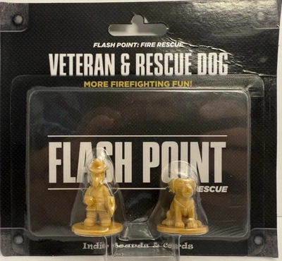 Flash Point Veteran & Rescue Dog Gioco da Tavolo Promo, Soccorso Antincendio NUOVO SIGILLATO - Immagine 1 di 3