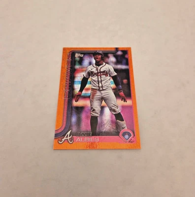 2025 Topps Series 2 - Ozzie Albies #364 Orange Holofoil /25 - Image 1 of 3