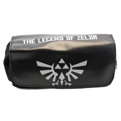 Cartera Clutch The Legend of Zelda - SÍMBOLO TRIFUERZA NEGRA Nueva (Bolsa Lápiz Anime) Foto 1 de 3