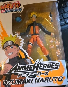NIB Bandai Anime Heroes Naruto Shippuden Uzumaki Naruto 6" Action Figure New - Picture 1 of 2