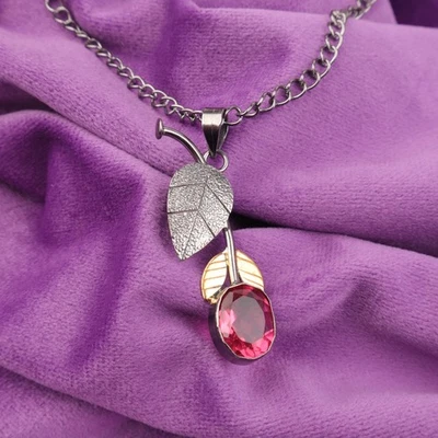 925 Sterling Silver Pink Tourmaline Gemstone Black Friday Ethnic Pendant Jewelry - Image 1 of 4