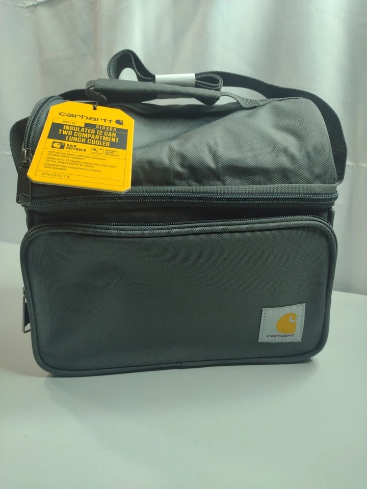 Carhartt 12 Can Two Compartment Lunch Box | Durable Fully-Insulated Lunch Bag