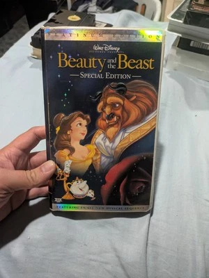 Walt Disney Special Platinum Edition Beauty And The Beast VHS Cassette Movie — 第 1/4 张图片